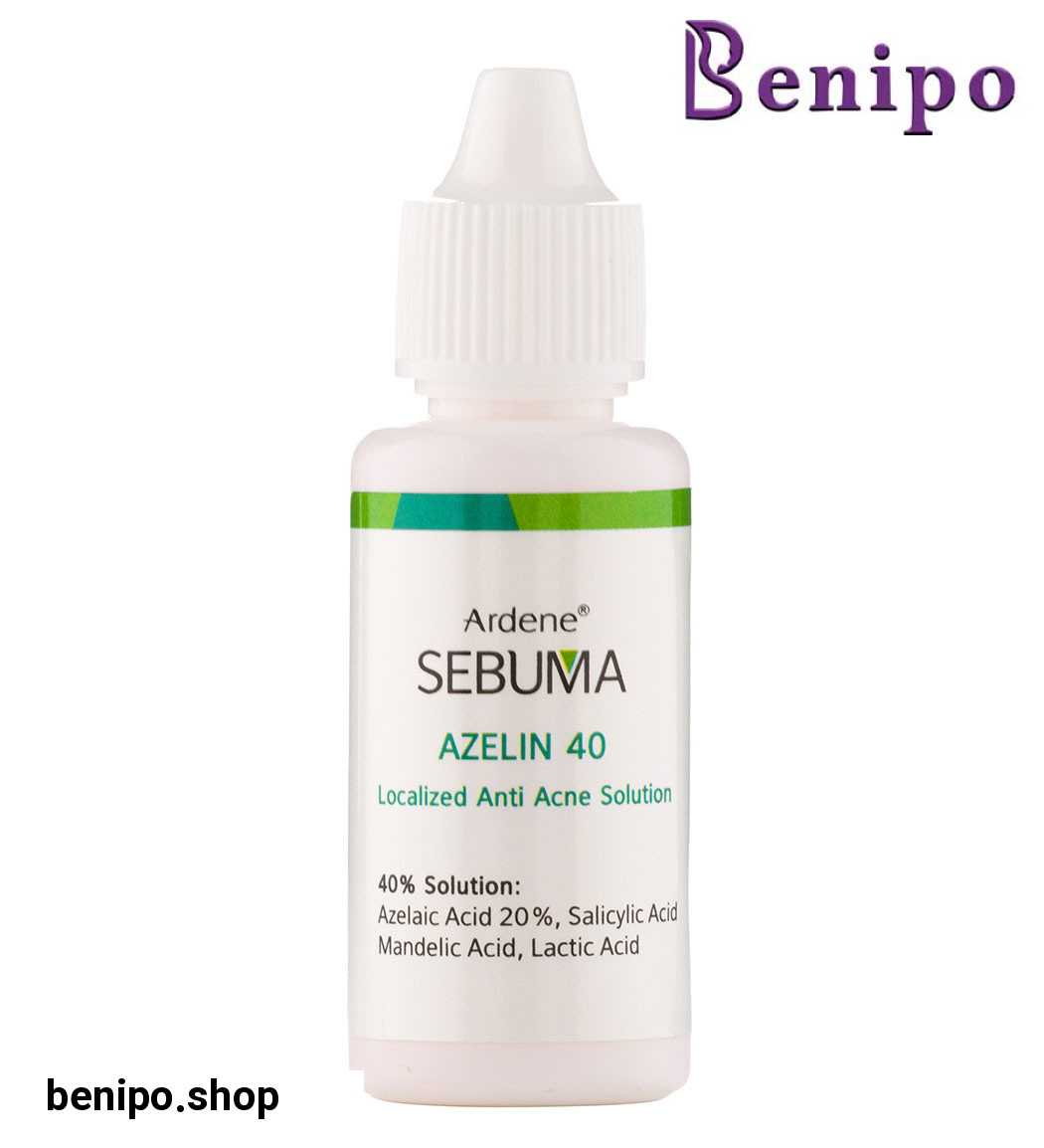 محلول ضد جوش موضعی Azelin40 سبوما مناسب پوست چرب و آکنه دار 30میل