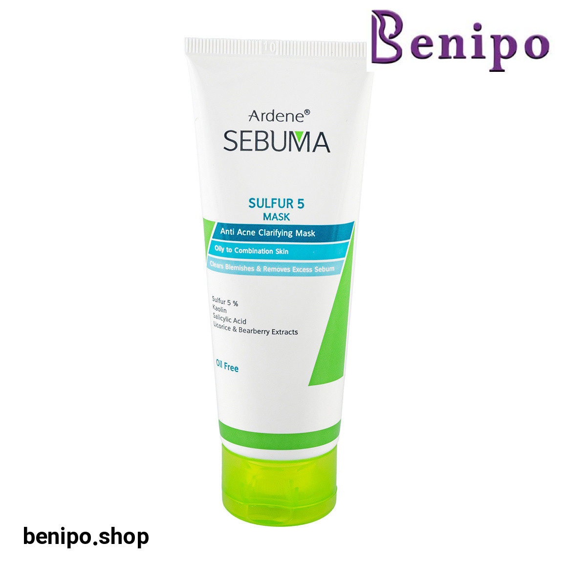 ماسک ضد جوش و پاکسازی کننده پوست چرب Sulfur 5 سبوما 75میل