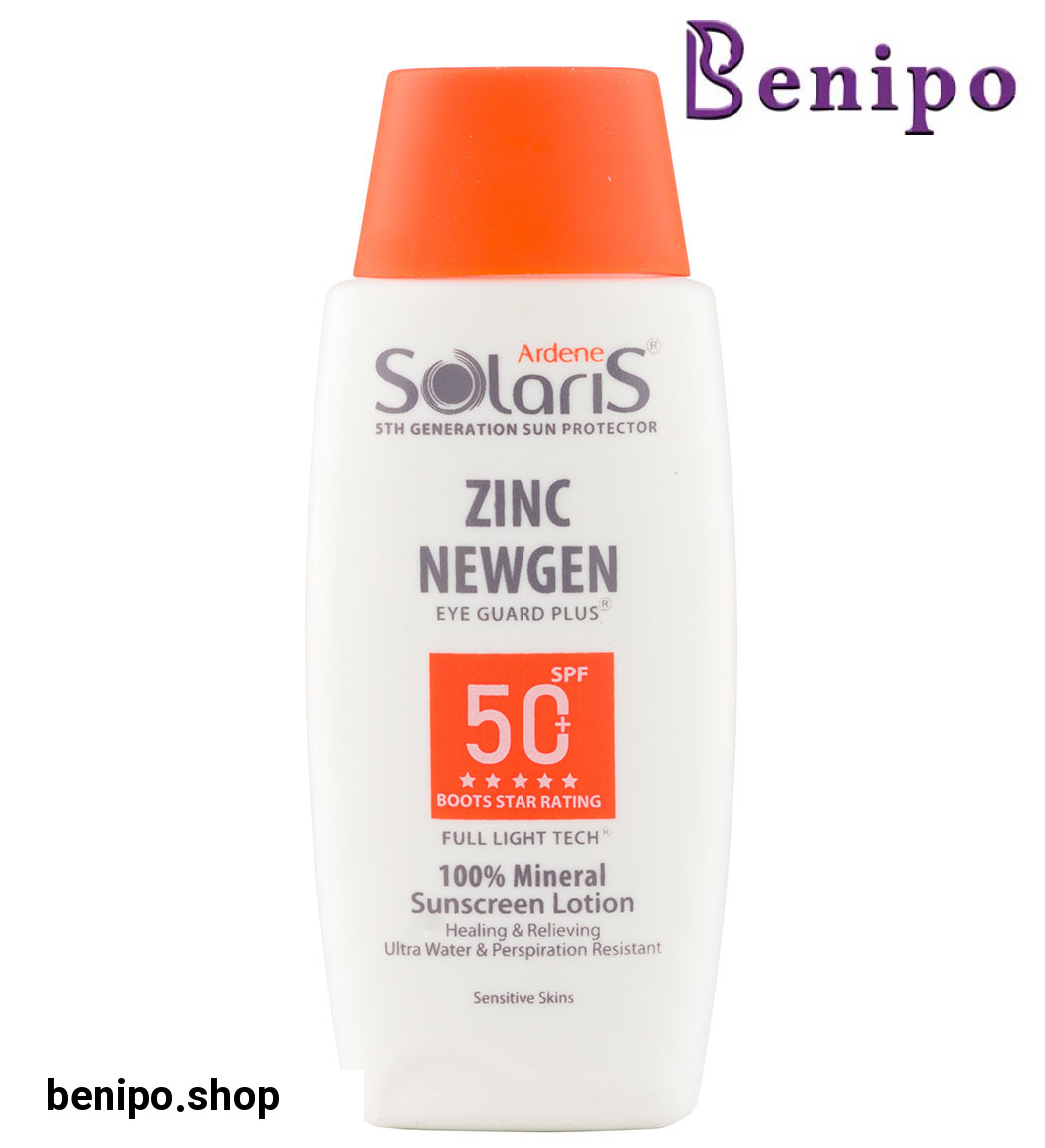 لوسیون ضد آفتاب فیزیکال +SPF50 مدل زینک نیوژن مناسب پوست حساس 100 میلی لیتر