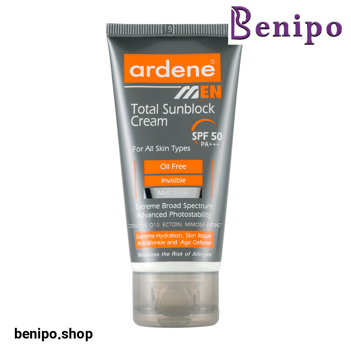 کرم ضد آفتاب  اس پی اف 50  فاقد چربی آقایان