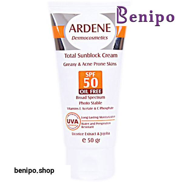 کرم ضد آفتاب فاقد چربی اس پی اف 50