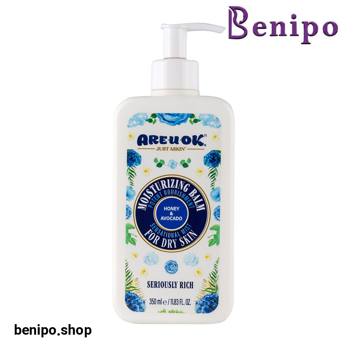 کرم پمپی مرطوب کننده عسل مناسب پوست خشک 350 گرم