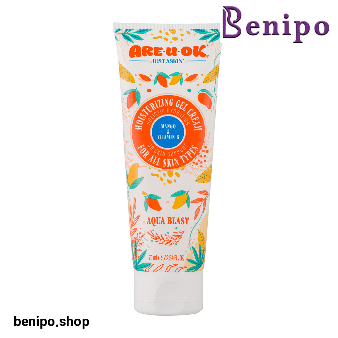 کرم ژل آبرسان عصاره انبه حاوی ویتامین B حجم 75 میل