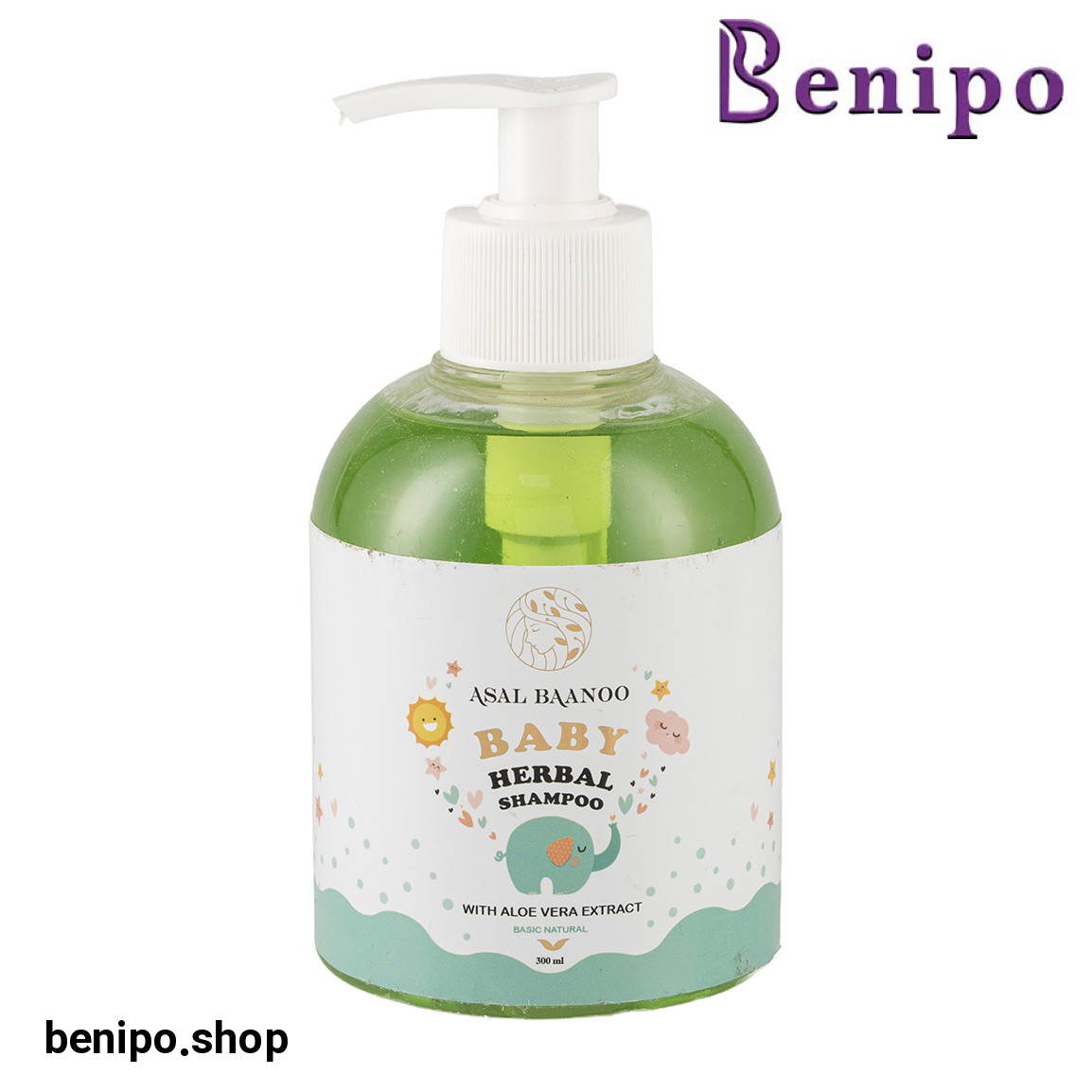 شامپو مو کودک حاوی عصاره آلوئه ورا حجم 300 میلی لیتر