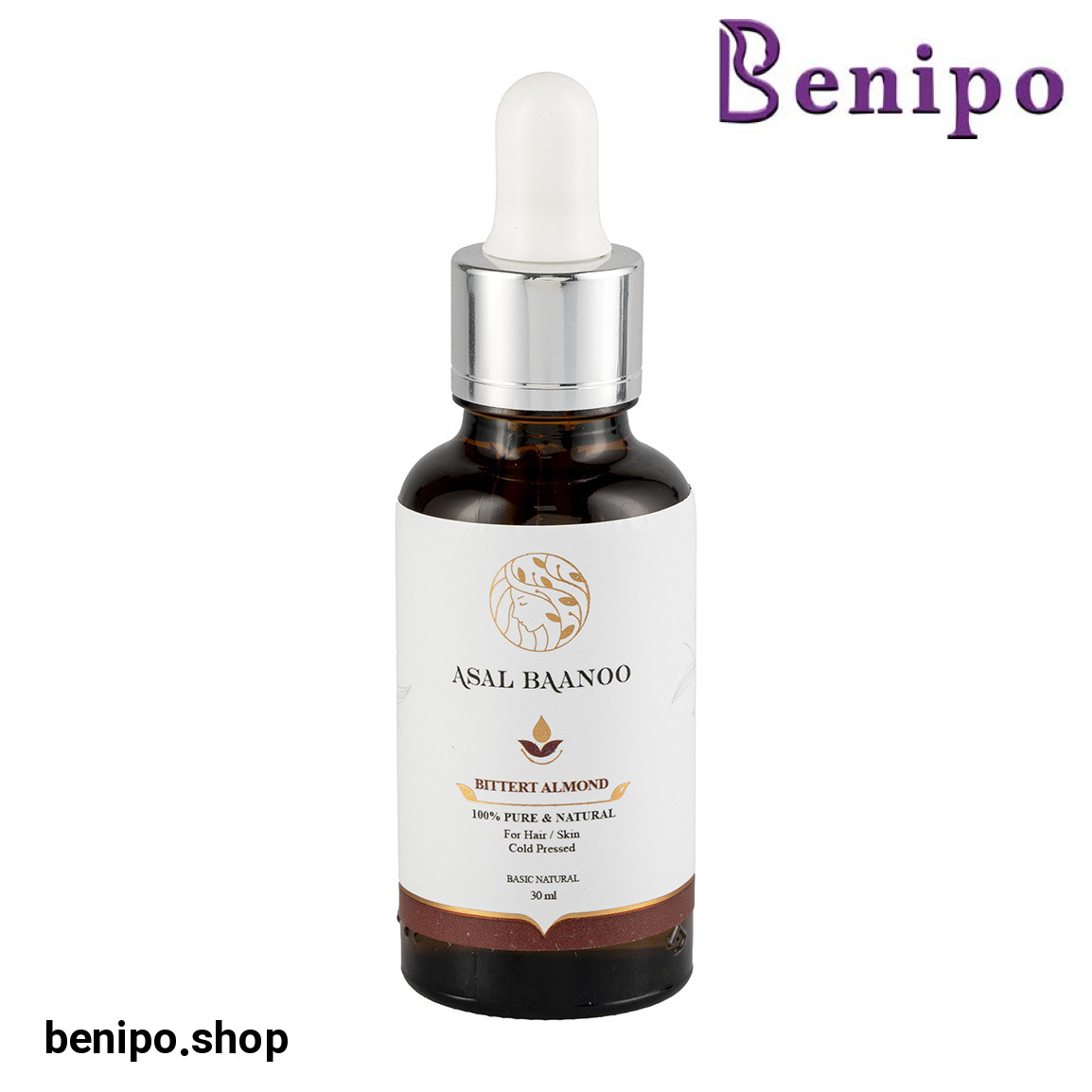 روغن بادام تلخ مناسب پوست سر و مو حجم 30 میلی لیتر