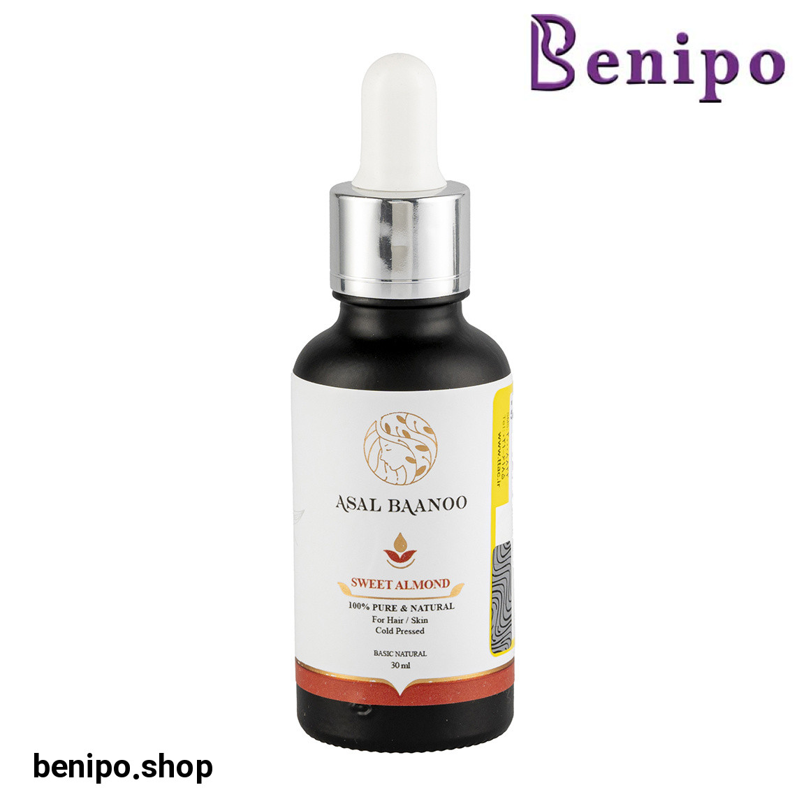روغن بادام شیرین مناسب پوست سر و مو حجم 30 میلی لیتر