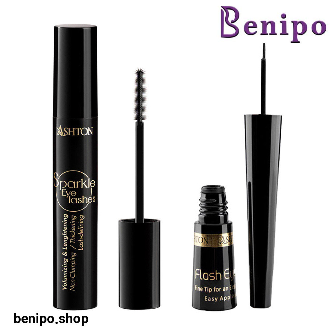 پک دو عددی ریمل بلند کننده مدل Sparkle حجم 15 میلی لیتر و خط چشم مایع مویی کوزه ای