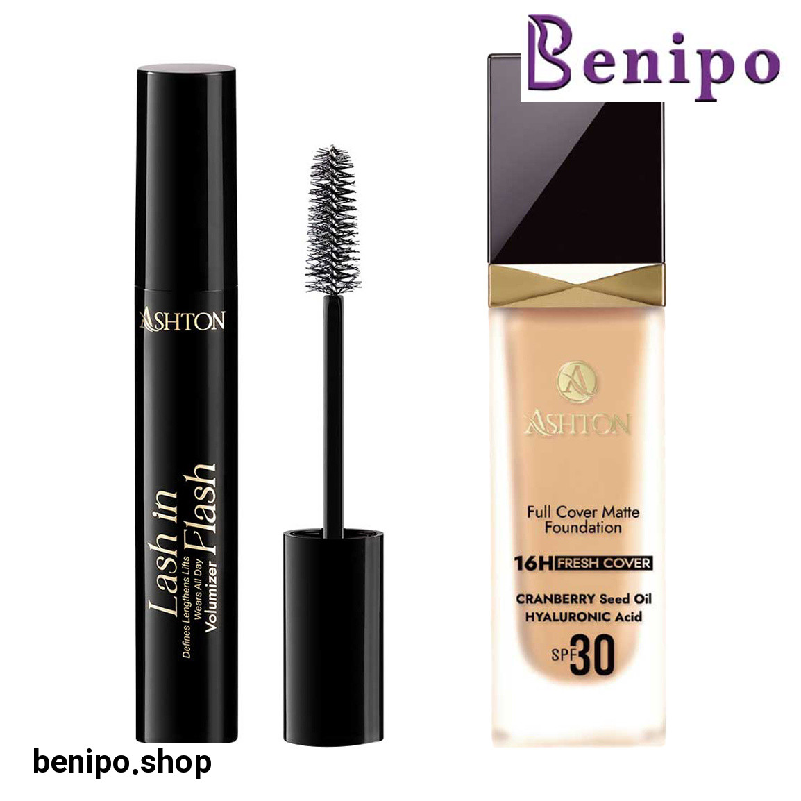 پک دو عددی ریمل حجم دهنده مدل Lash In Flash حجم 15 میلی لیتر و کرم پودر فول کاور با Spf30 حجم 30 میلی لیتر شماره 38