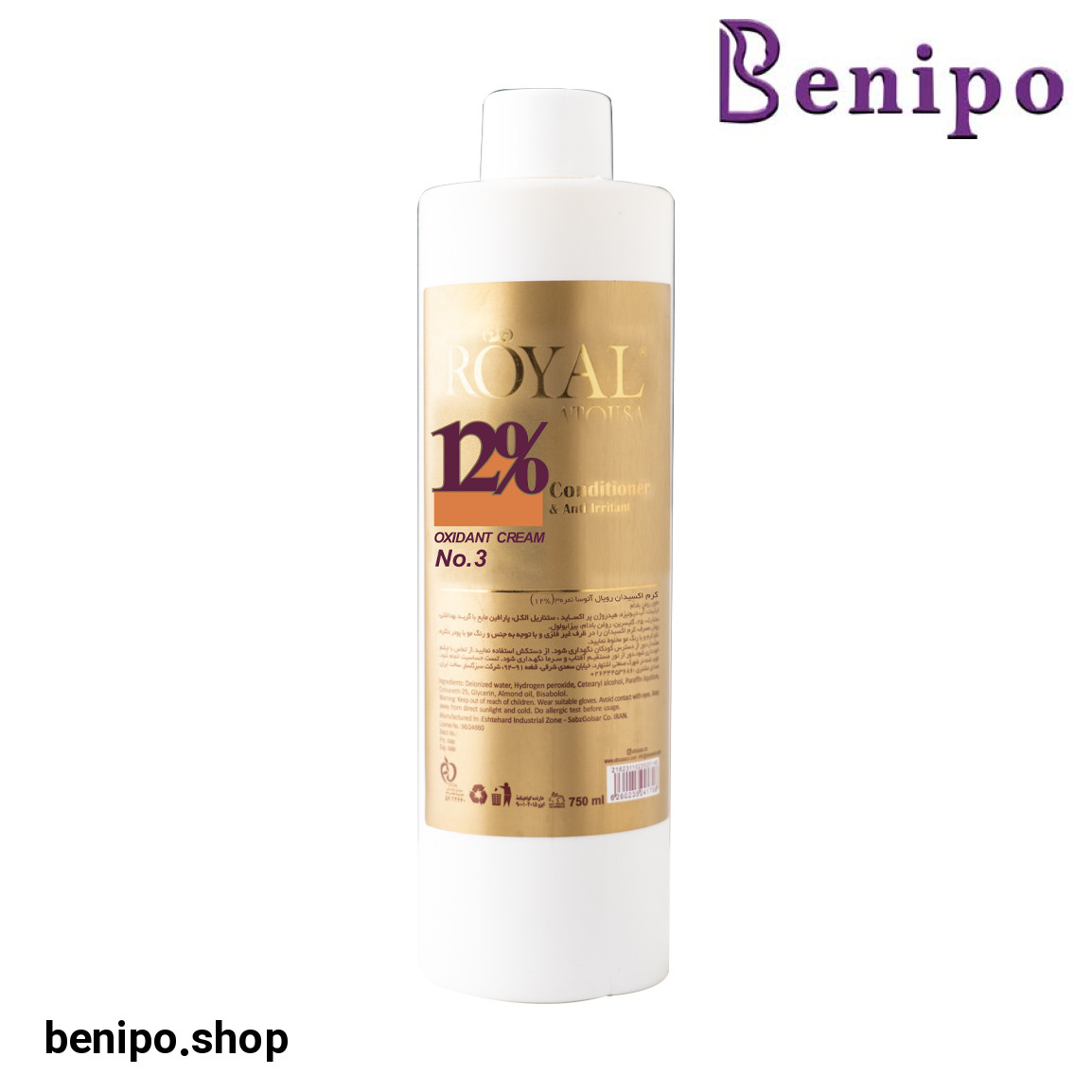 اکسیدان کراتینه 12 درصد حجم 750 میلی لیتر