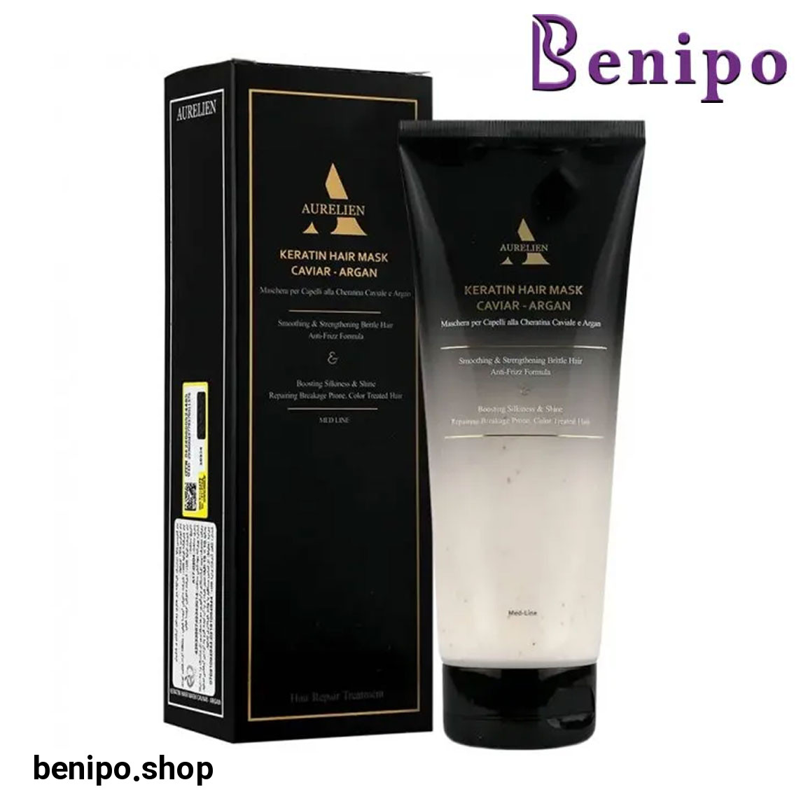 ماسک مو کراتینه دارای روغن آرگان و خاویار حجم 200 میلی لیتر