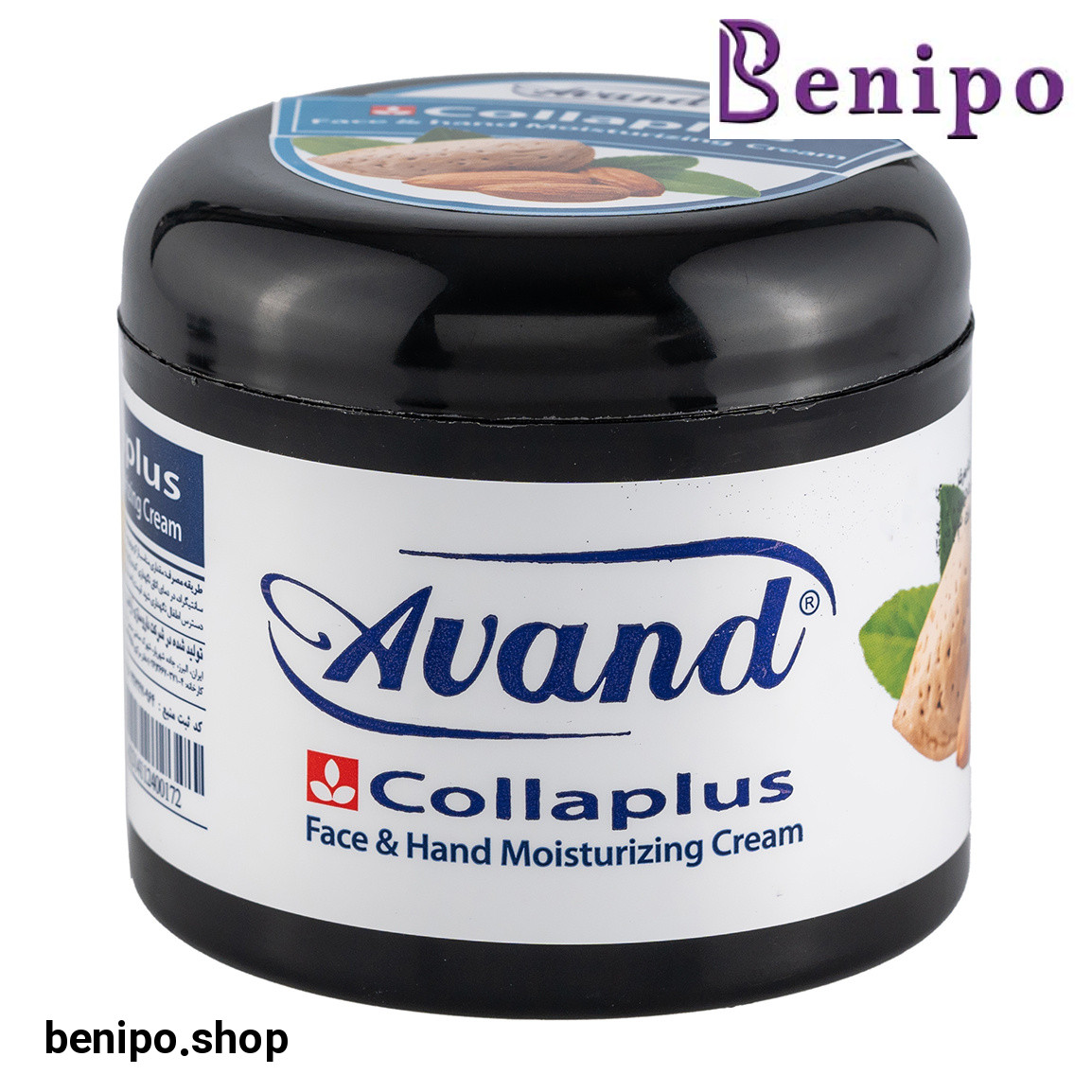 کرم دست و صورت کلاژن پلاس مدل بادام حجم 200 میل