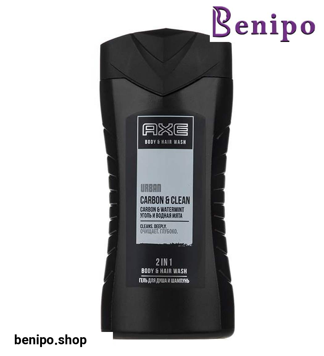 شامپو سر و بدن اربن حاوی عصاره نعنا و زغال چوب