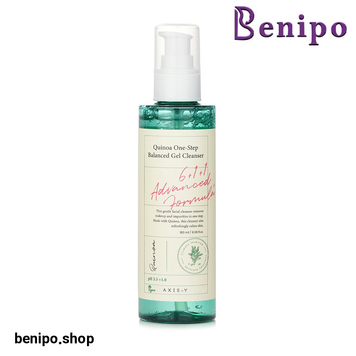 ژل شوینده و متعادل کننده یک مرحله ای کینوا حجم 180 میلی لیتر