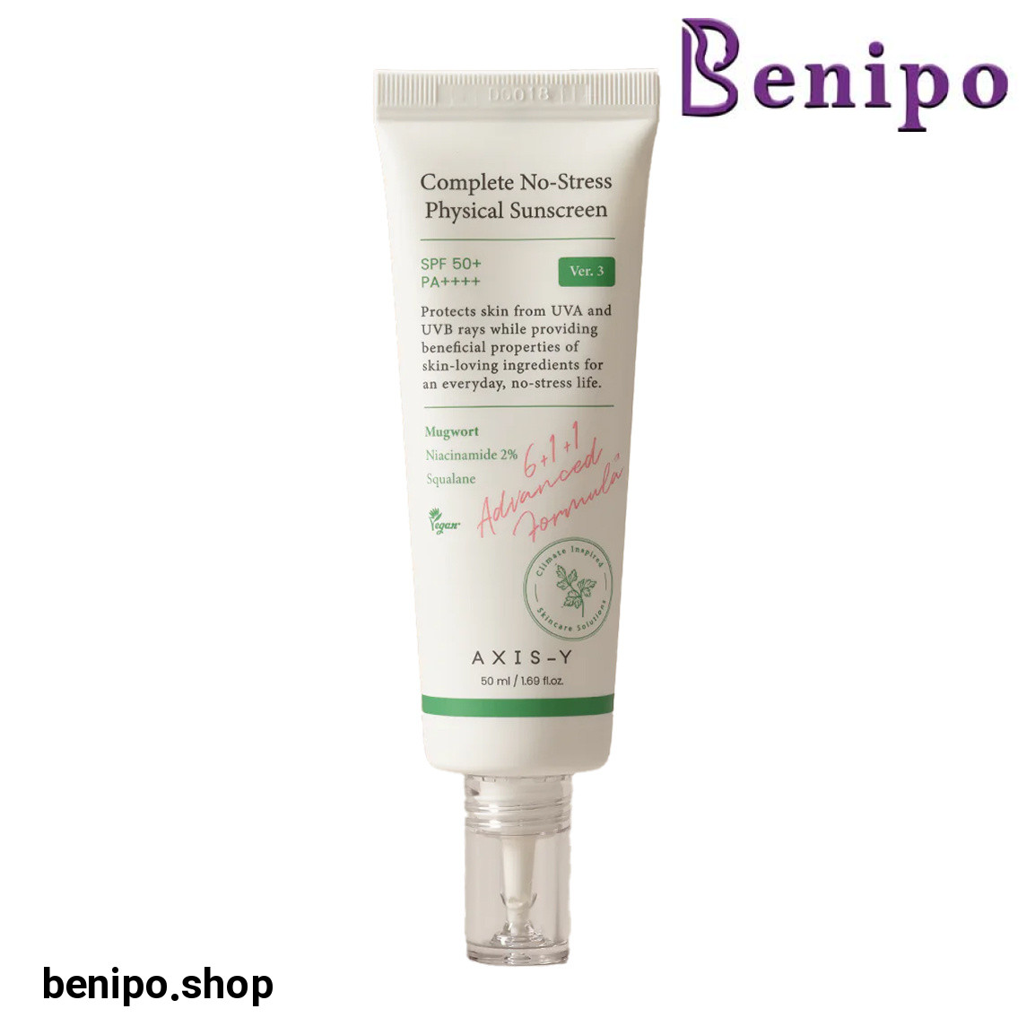 ضد لک و ضد آفتاب فیزیکی بی رنگ با SPF50 حجم 50 میلی لیتر