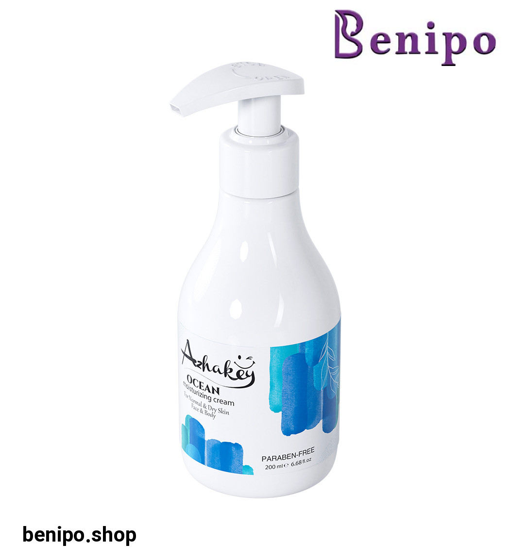 کرم مرطوب کننده و آبرسان دست و صورت مدل Ocean حجم 200 میلی لیتر