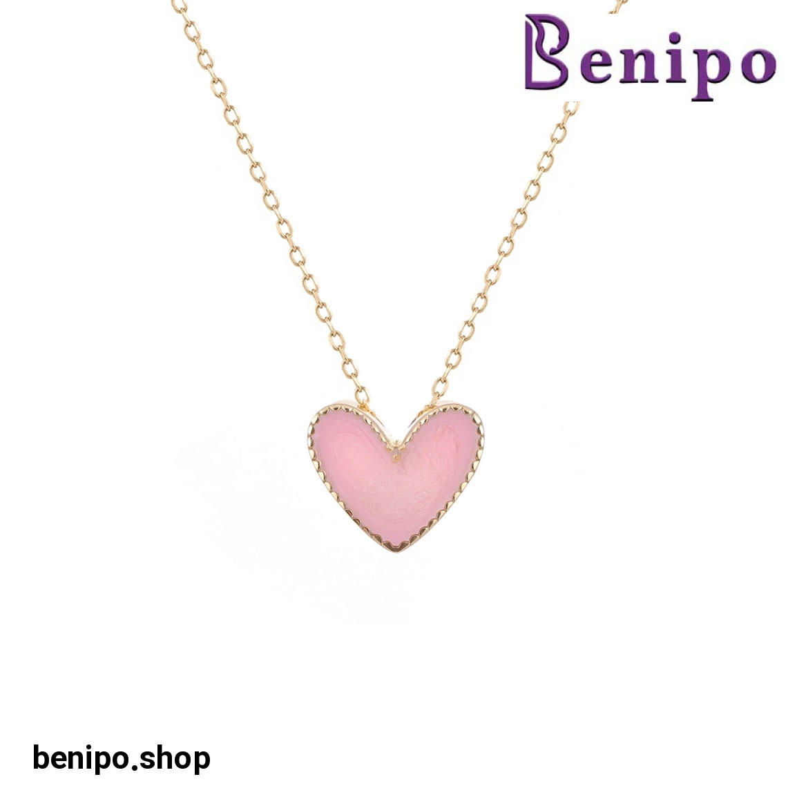 گردنبند طلا قلب آمور 2.6 گرم