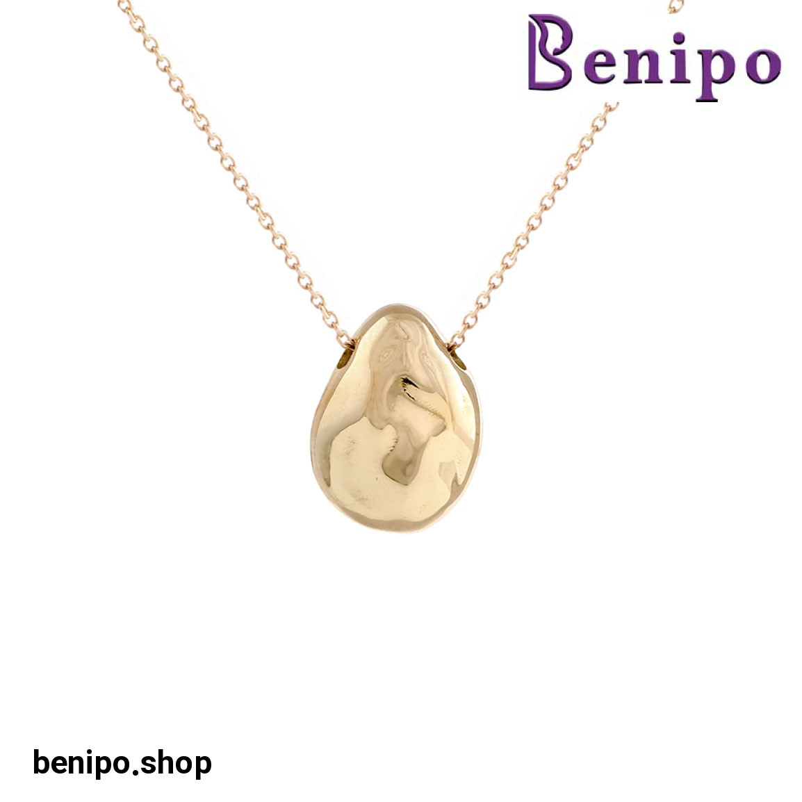 گردنبند طلا اشک باروک 2.4 گرم