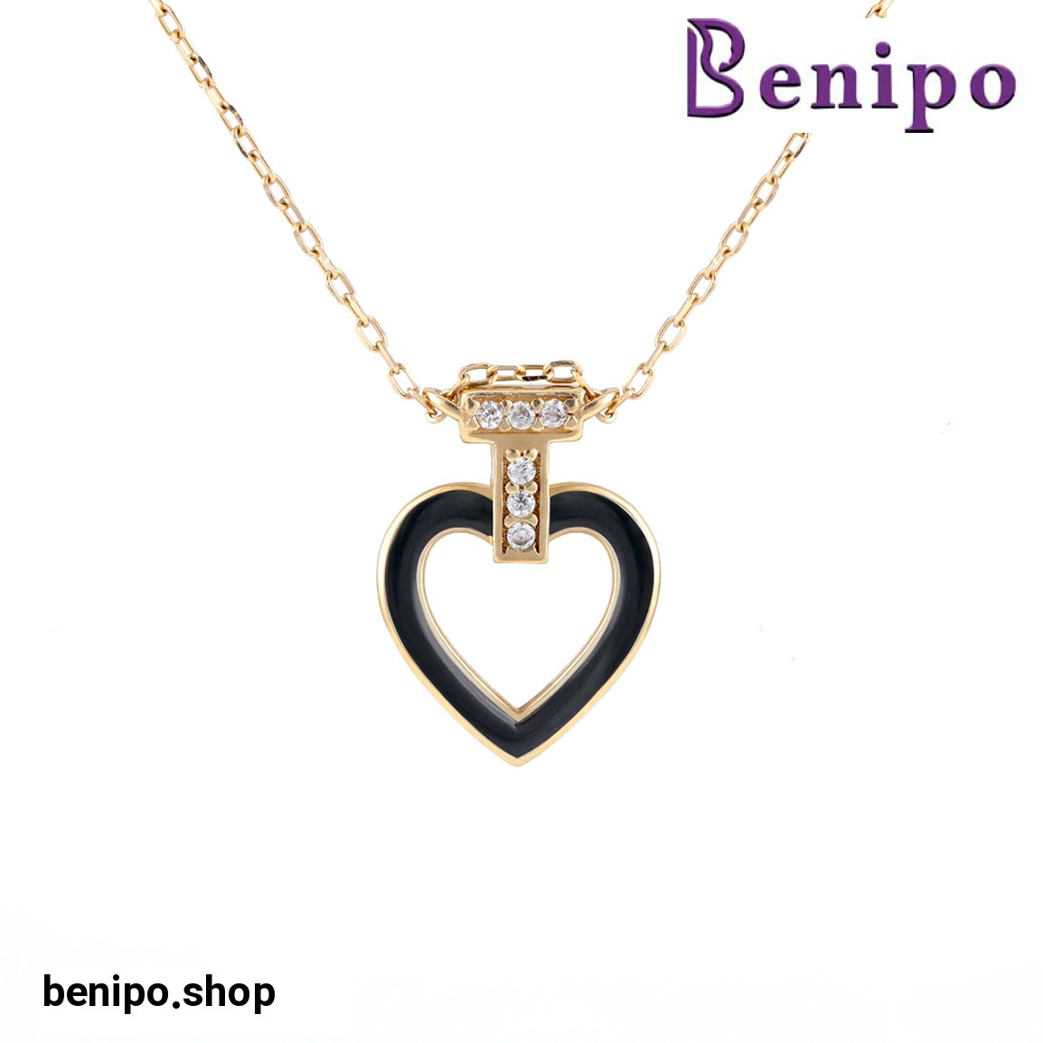 گردنبند طلا فرد مشکی 1.88 گرم