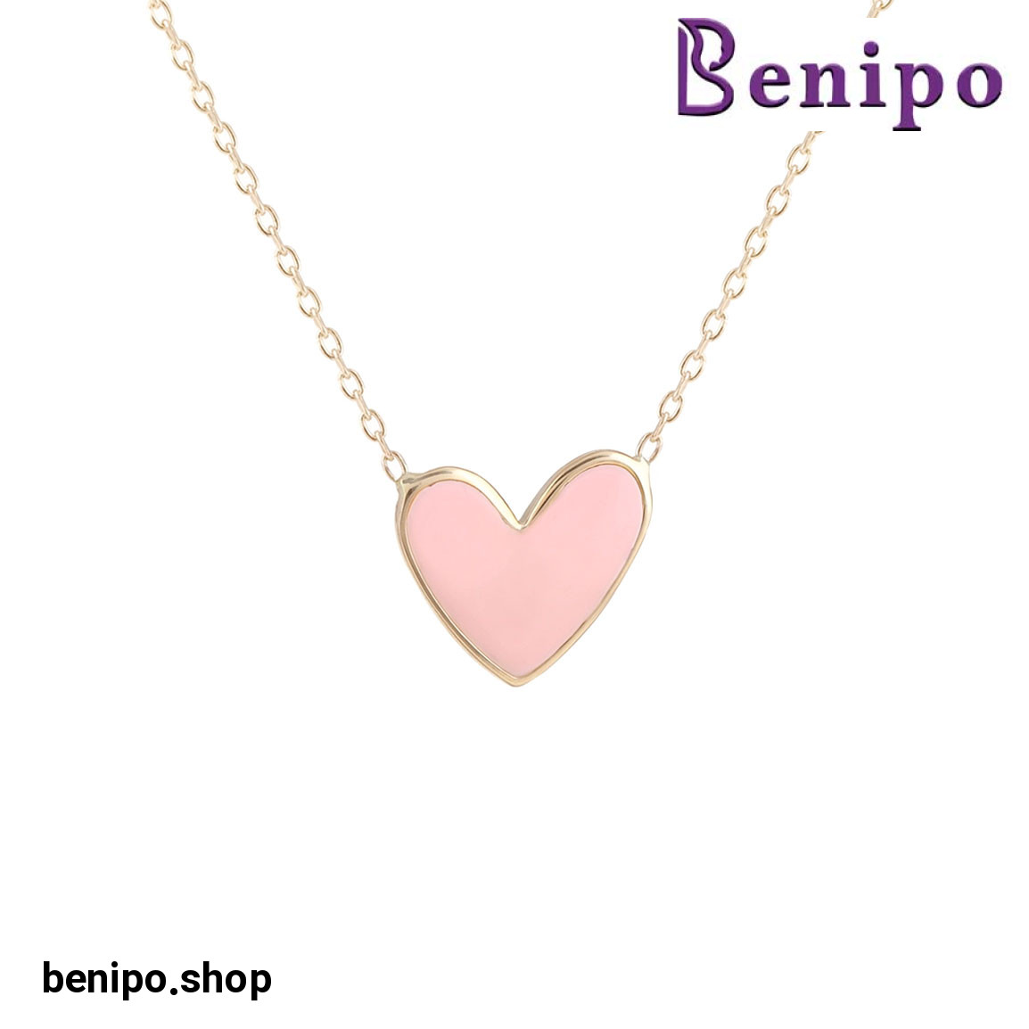 گردنبند طلا قلب آبنباتی 2.01 گرم