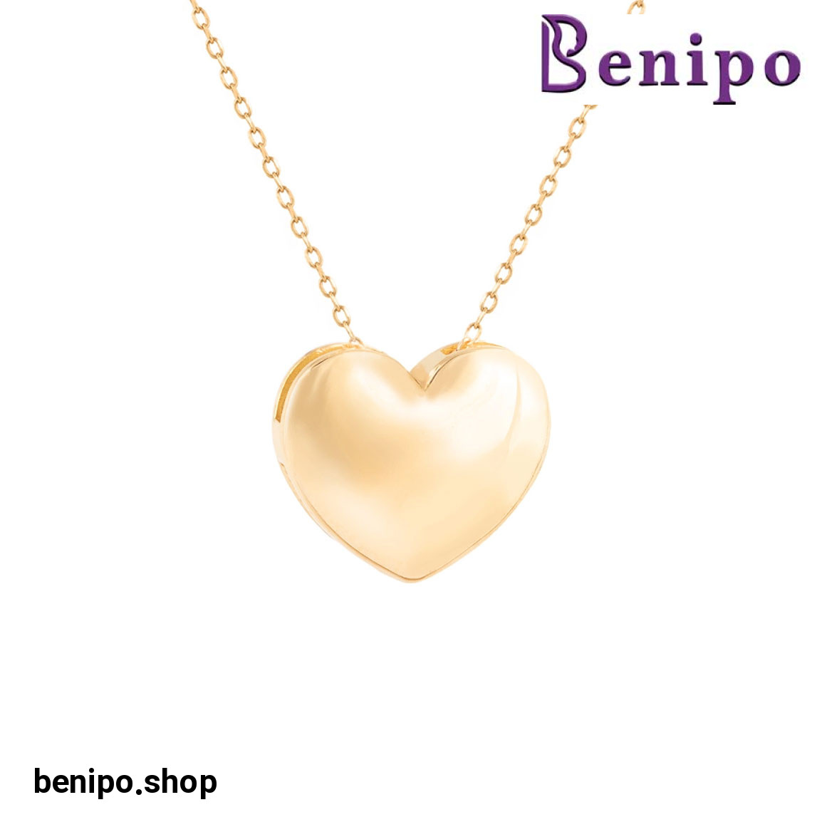 گردنبند طلا قلب دامله آمارا 1.86 گرم
