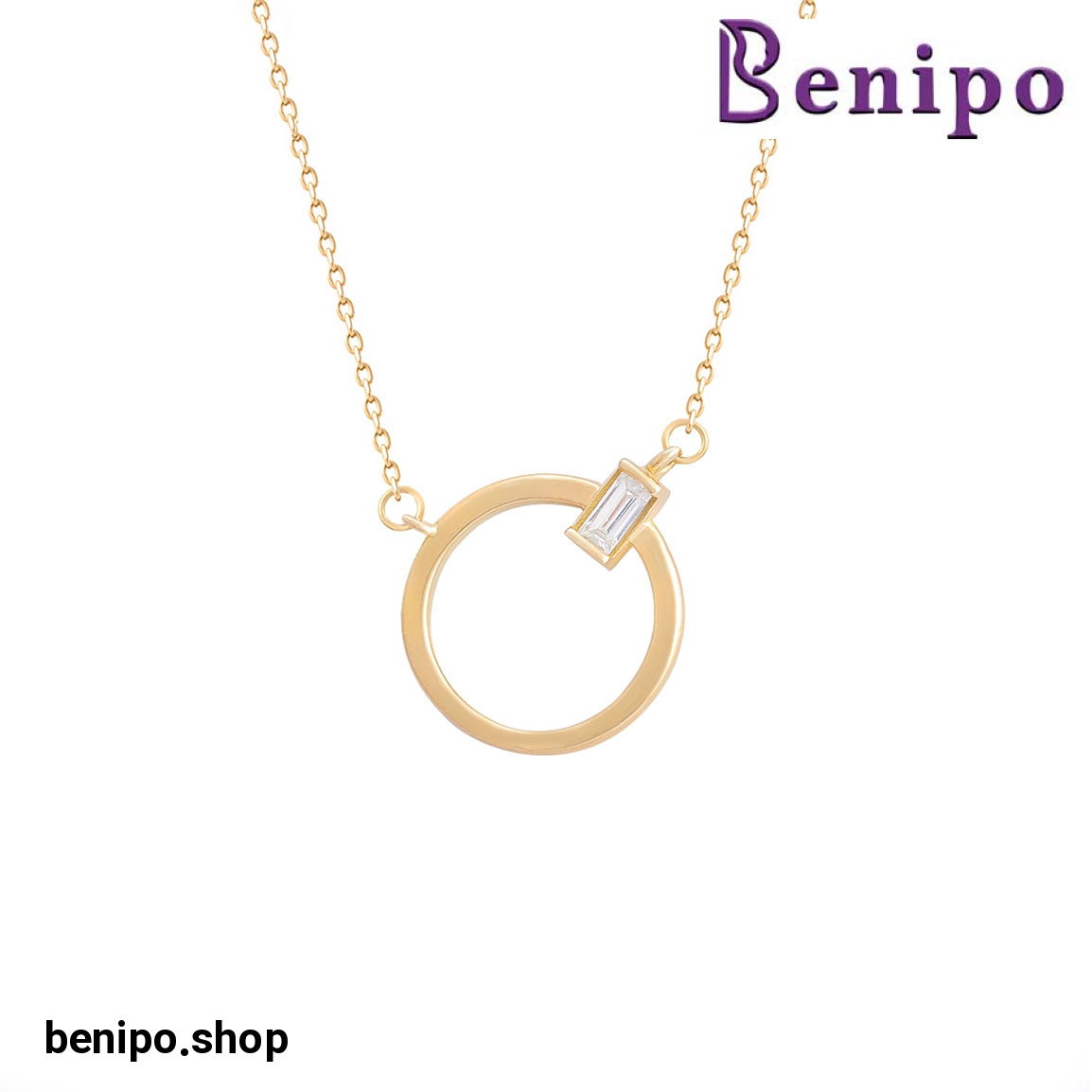 گردنبند طلا دایره اترنیتی 2.27 گرم