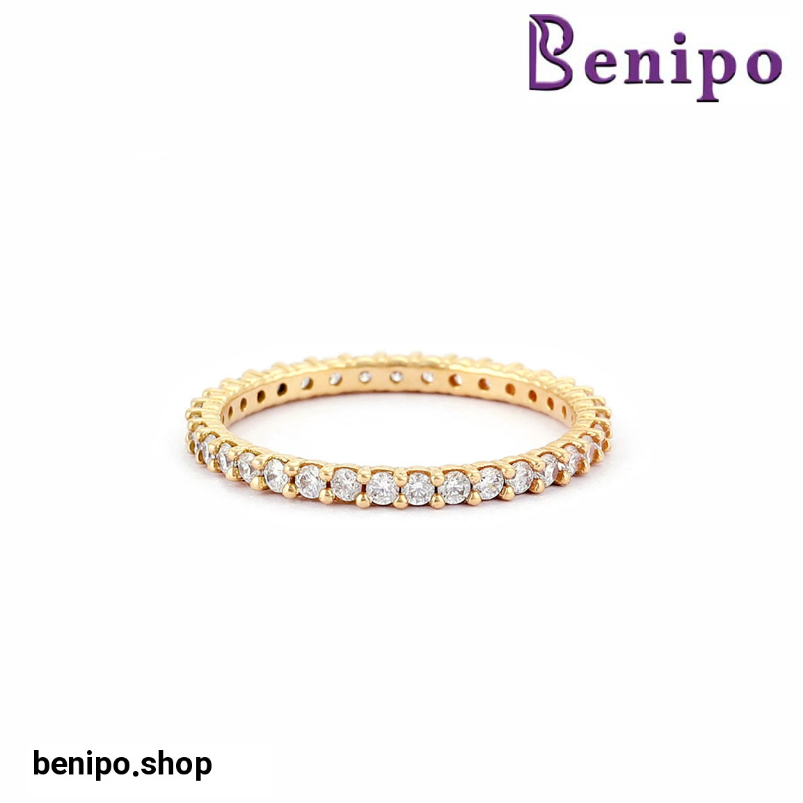 انگشتر طلا مدل اترنیتی سایز 53