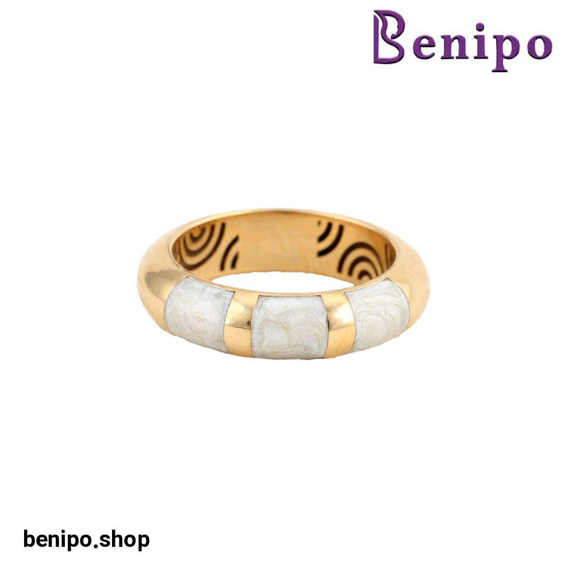 انگشتر طلا مدل مینیمال گوارسه نیمه سایز53