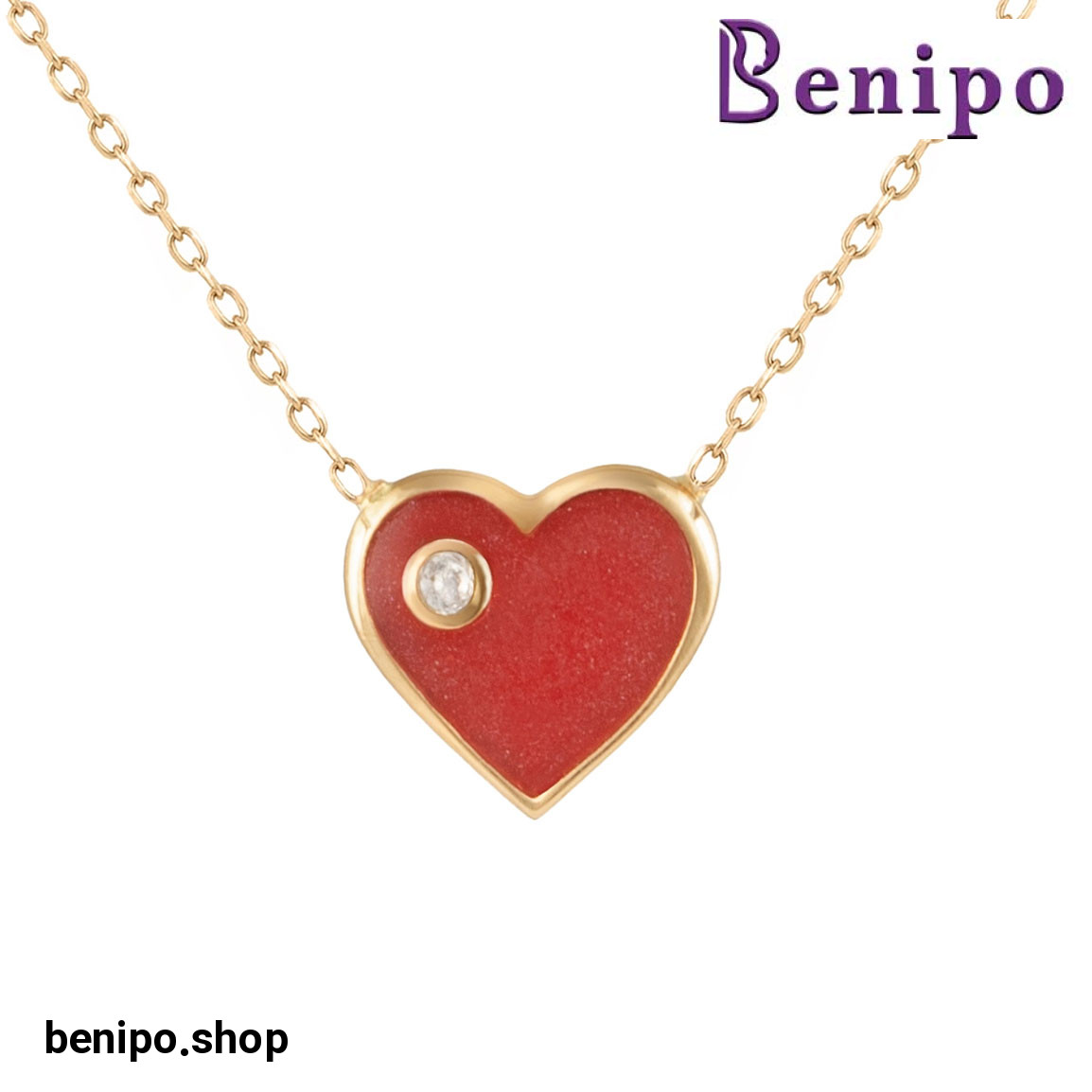 گردنبند طلا قلب هانی 1.86 گرم