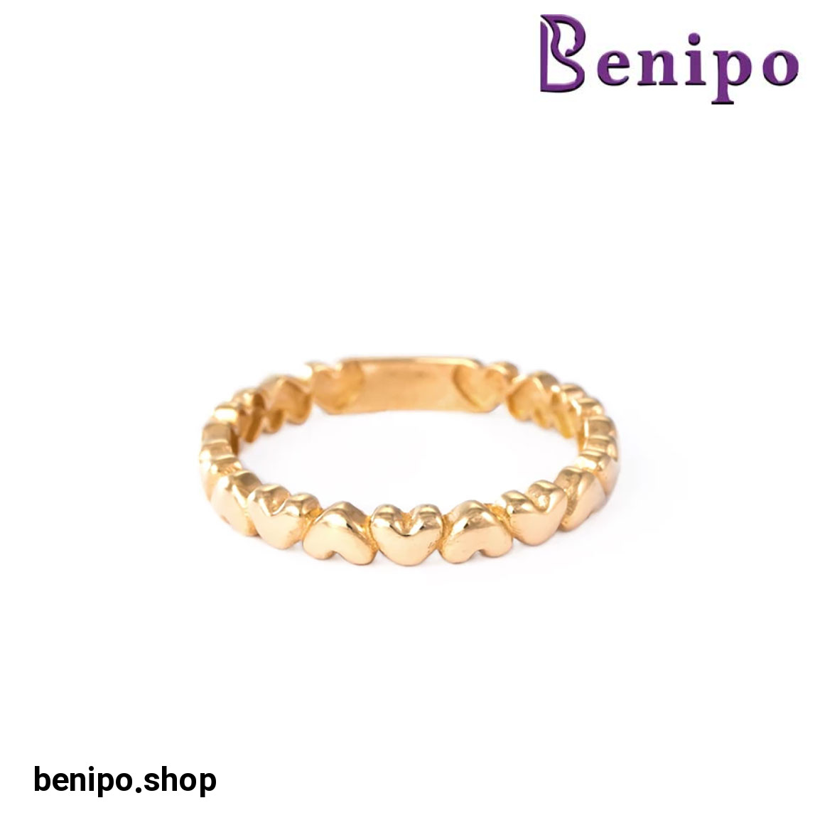 انگشتر طلا مدل عشق بینهایت سایز 52