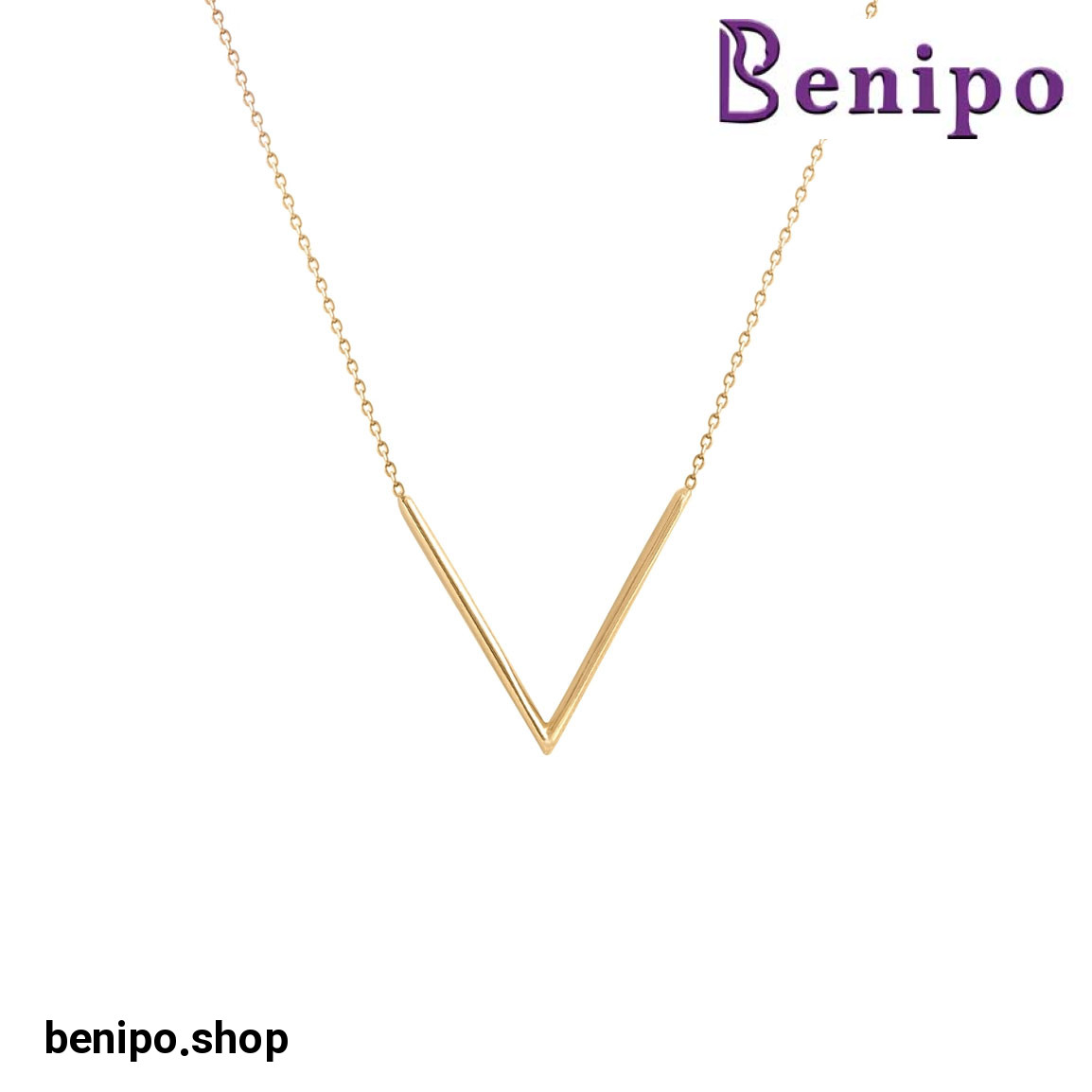 گردنبند طلا جناغی 1.91 گرم