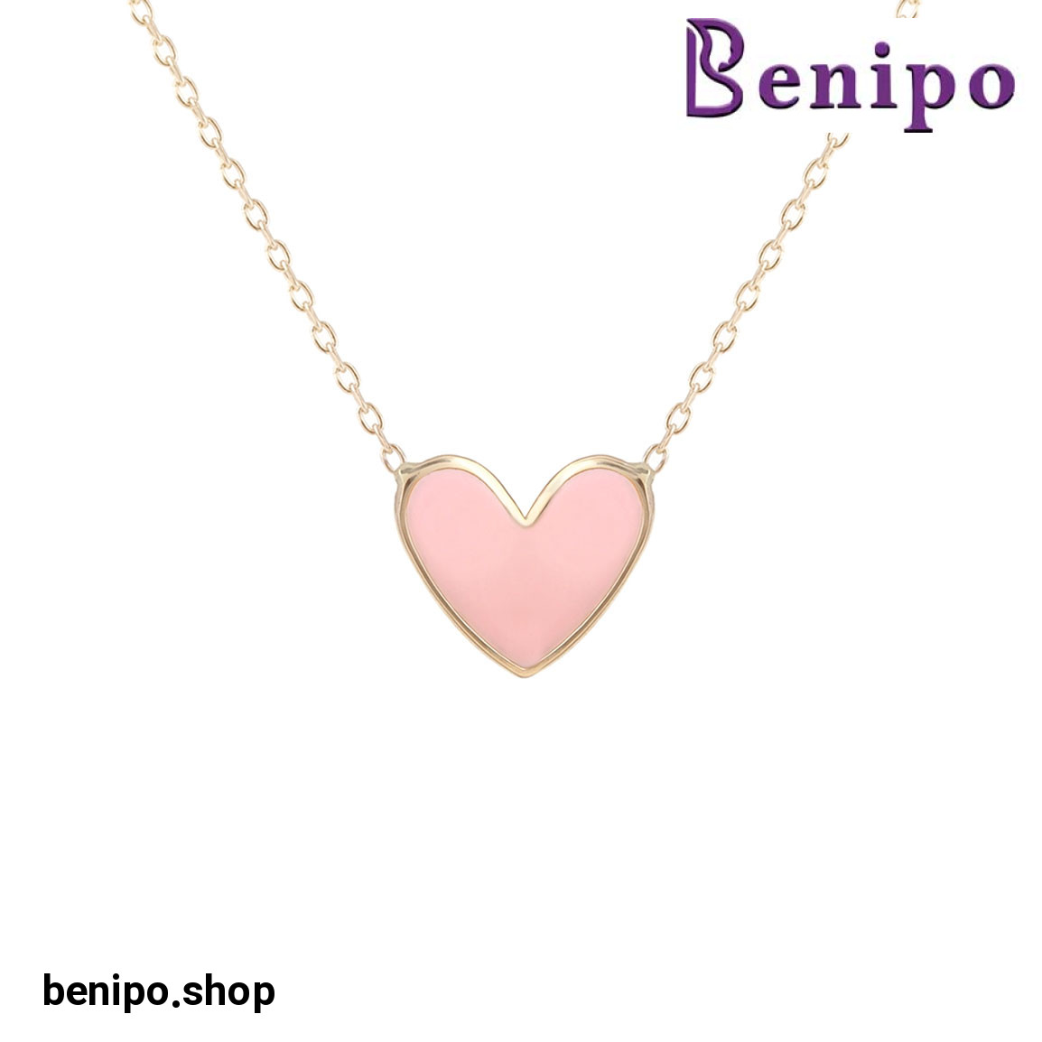 گردنبند طلا قلب مارشمالو 1.89 گرم