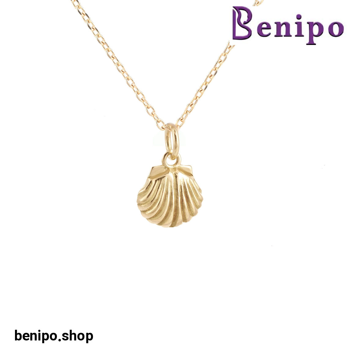 گردنبند طلا صدف مینی 1.69 گرم