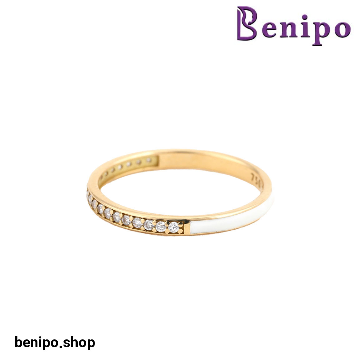 انگشتر طلا مدل مینیمال کرلی سایز54