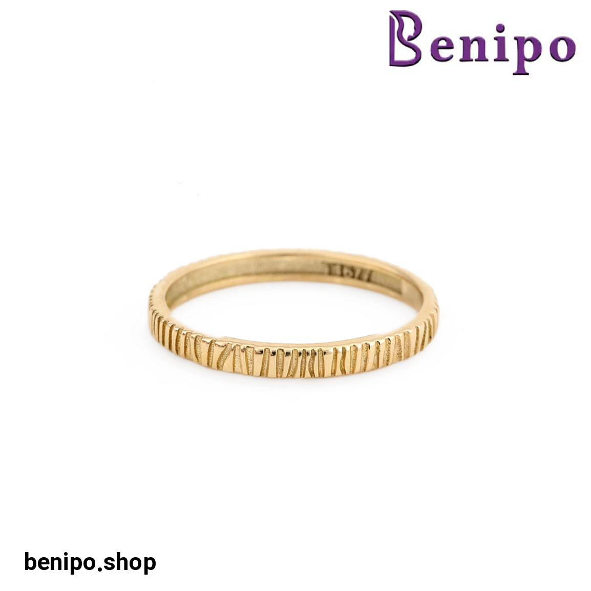 انگشتر طلا مدل مینیمال امتداد سایز52