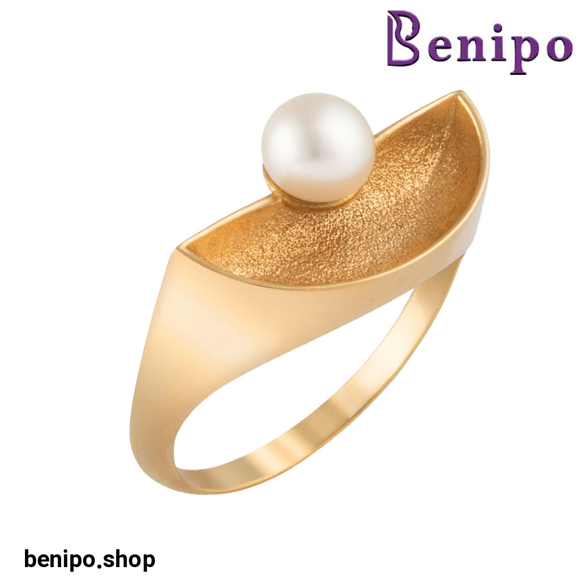 انگشتر طلا مدل مروارید نیکس سایز53