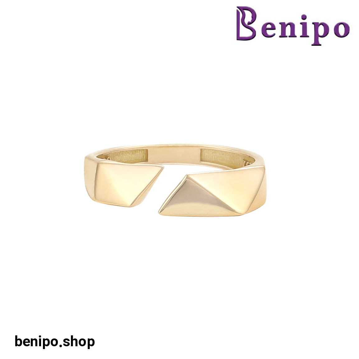 انگشتر طلا مدل اوریگامی سایز49