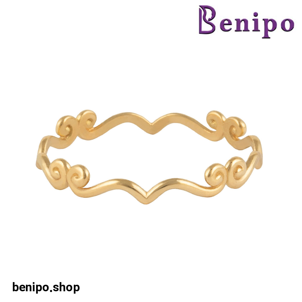 انگشتر طلا مدل روکو سایز54