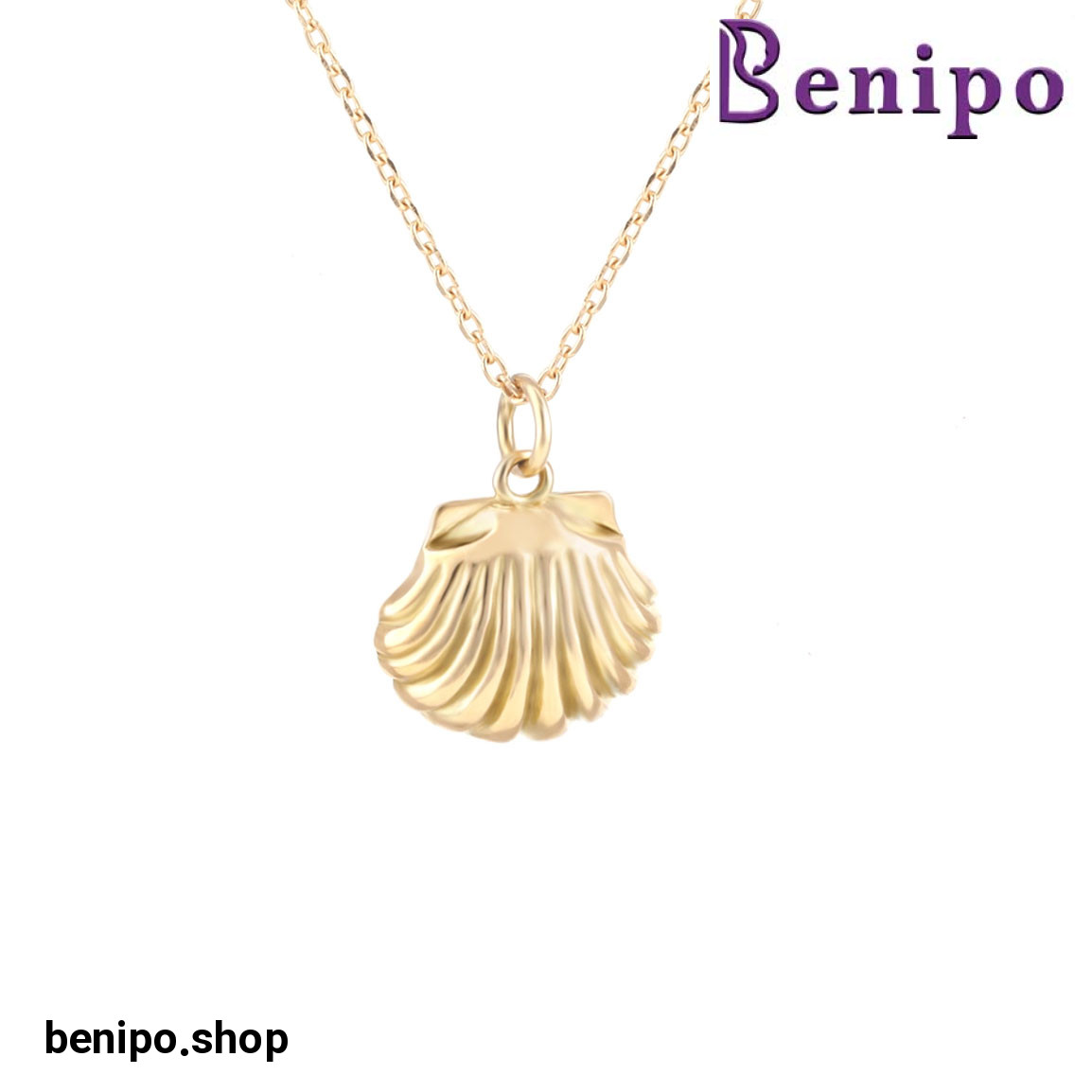 گردنبند طلا صدف 2.22 گرم