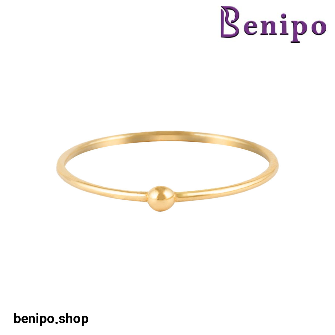 حلقه طلا مدل مینیمال تک گوارسه سایز53