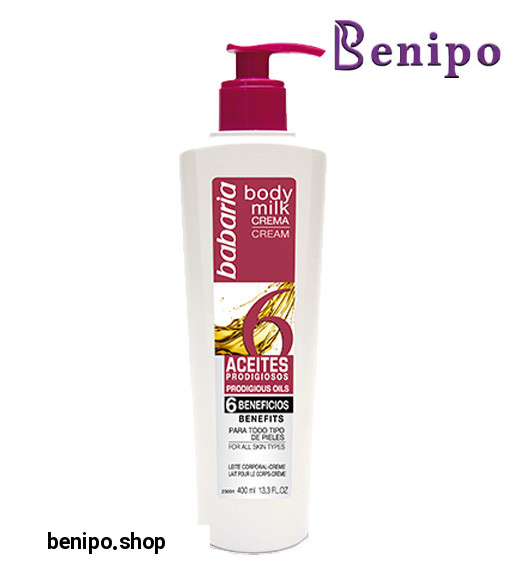 شیر بدن حاوی 6 روغن حیاتی 6 کاره