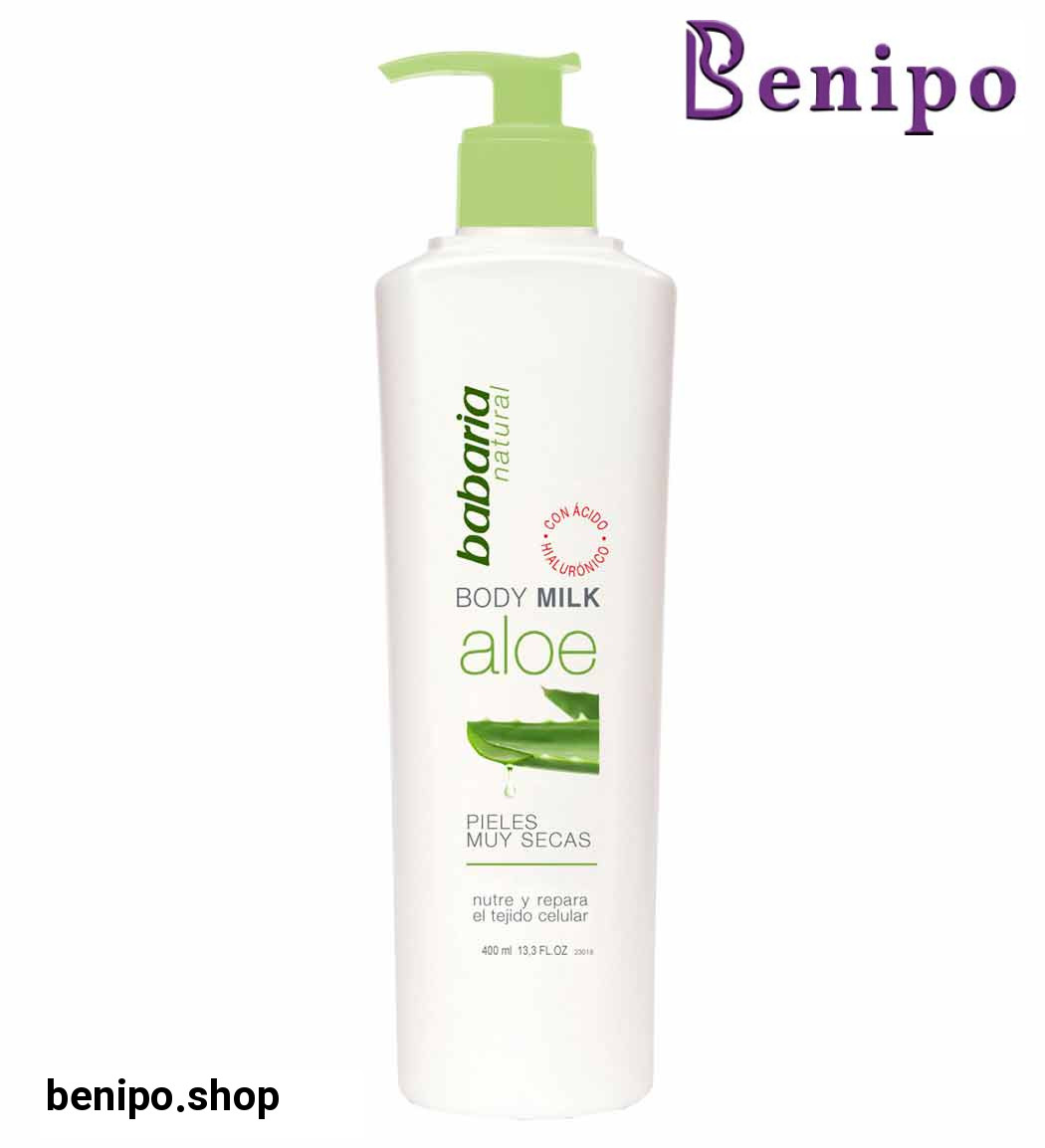 شیر بدن پمپی حاوی عصاره آلوئه ورا