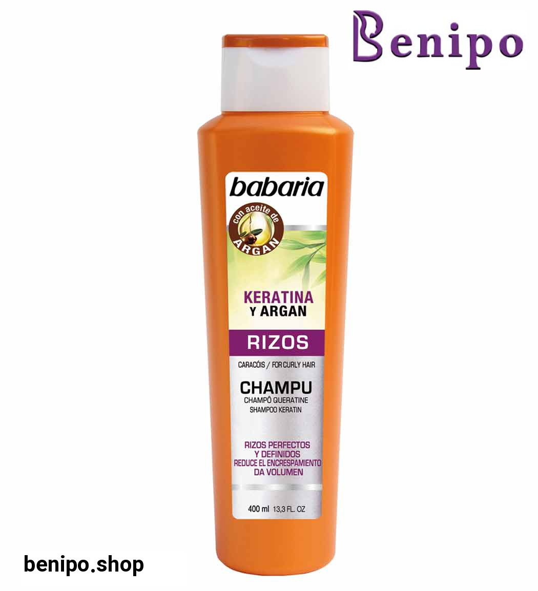 شامپو موی فر حاوی کراتین و روغن آرگان