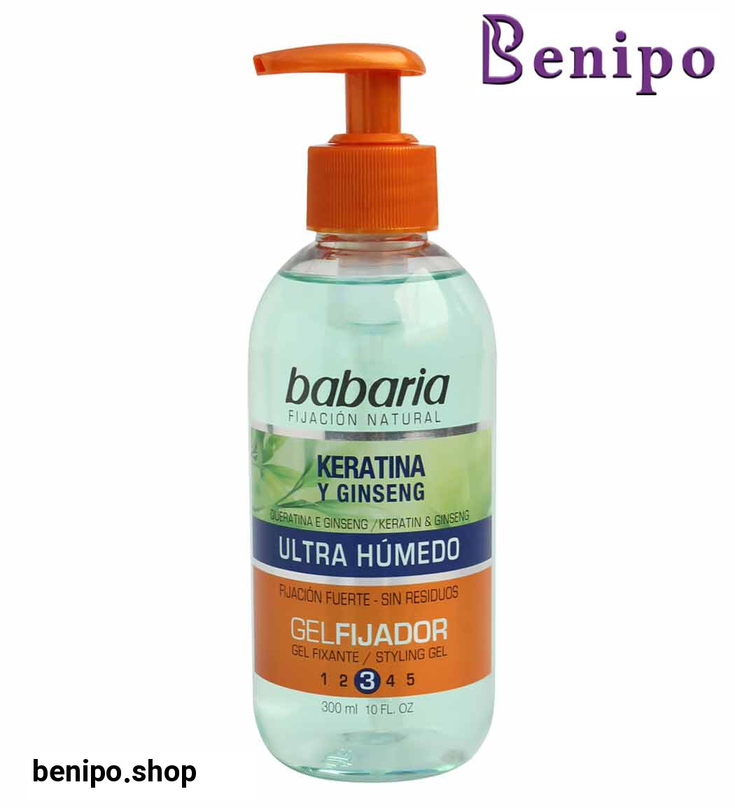 ژل مو پمپی مرطوب کننده و حالت دهنده حاوی کراتین و جینسینگ