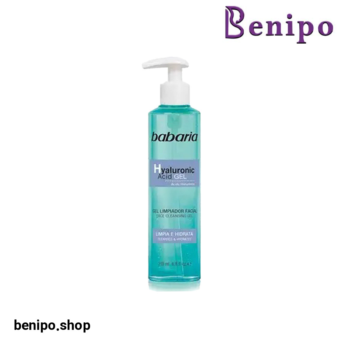 ژل شستشو صورت حاوی هیالورونیک اسید حجم 200 میلی لیتر