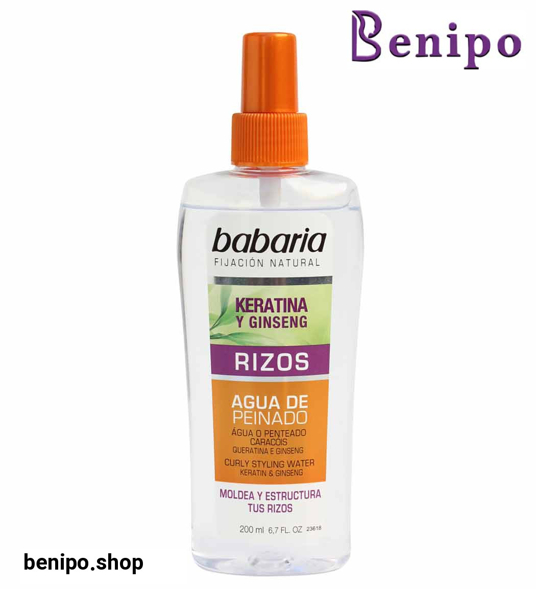 محلول حالت دهنده موهای فر کراتین و جینسینگ