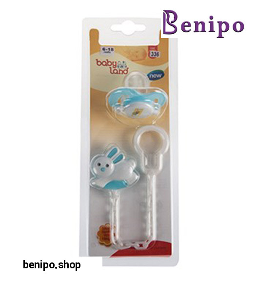 پستانک زنجیردار ارتودنسی سایز2 بسته بندی بلیستر مدل 336