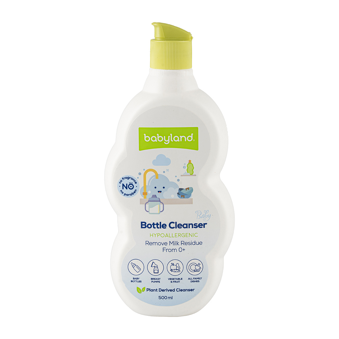 مایع شوینده و استریل کننده لوازم کودک و نوزاد حجم 500 میلی لیتر
