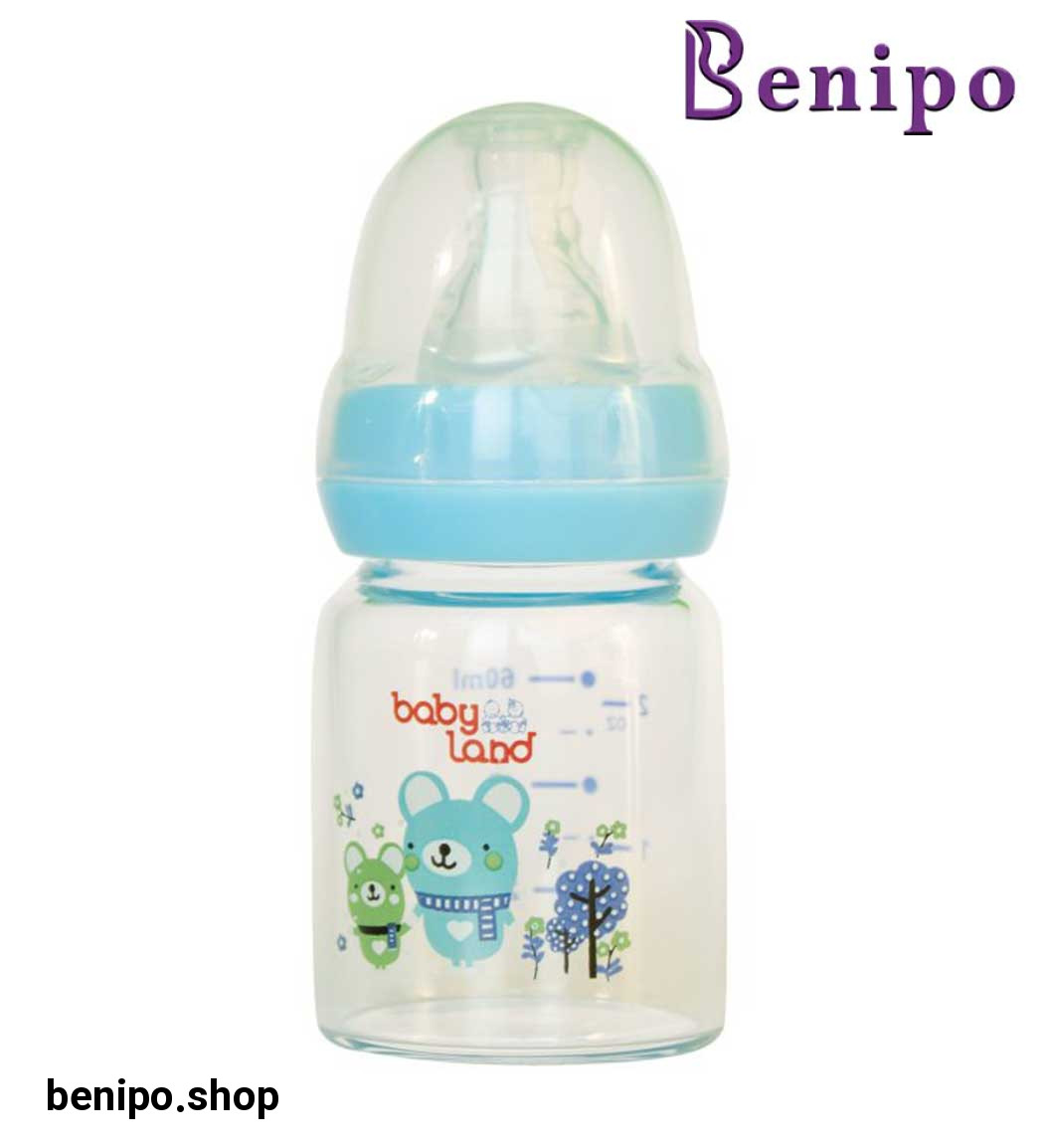 شیشه شیرخوری فاقد BPA کد 466 حجم 60 میل ارسال با رنگ رندوم