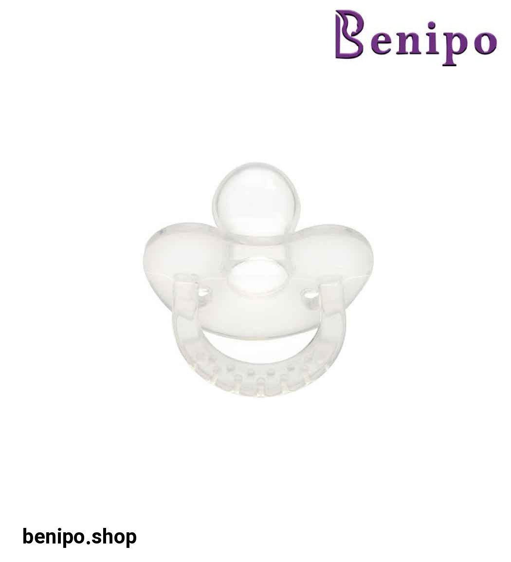 پستانک و دندانگیر تمام سیلیکونی ارتودنسی شفاف شماره 127