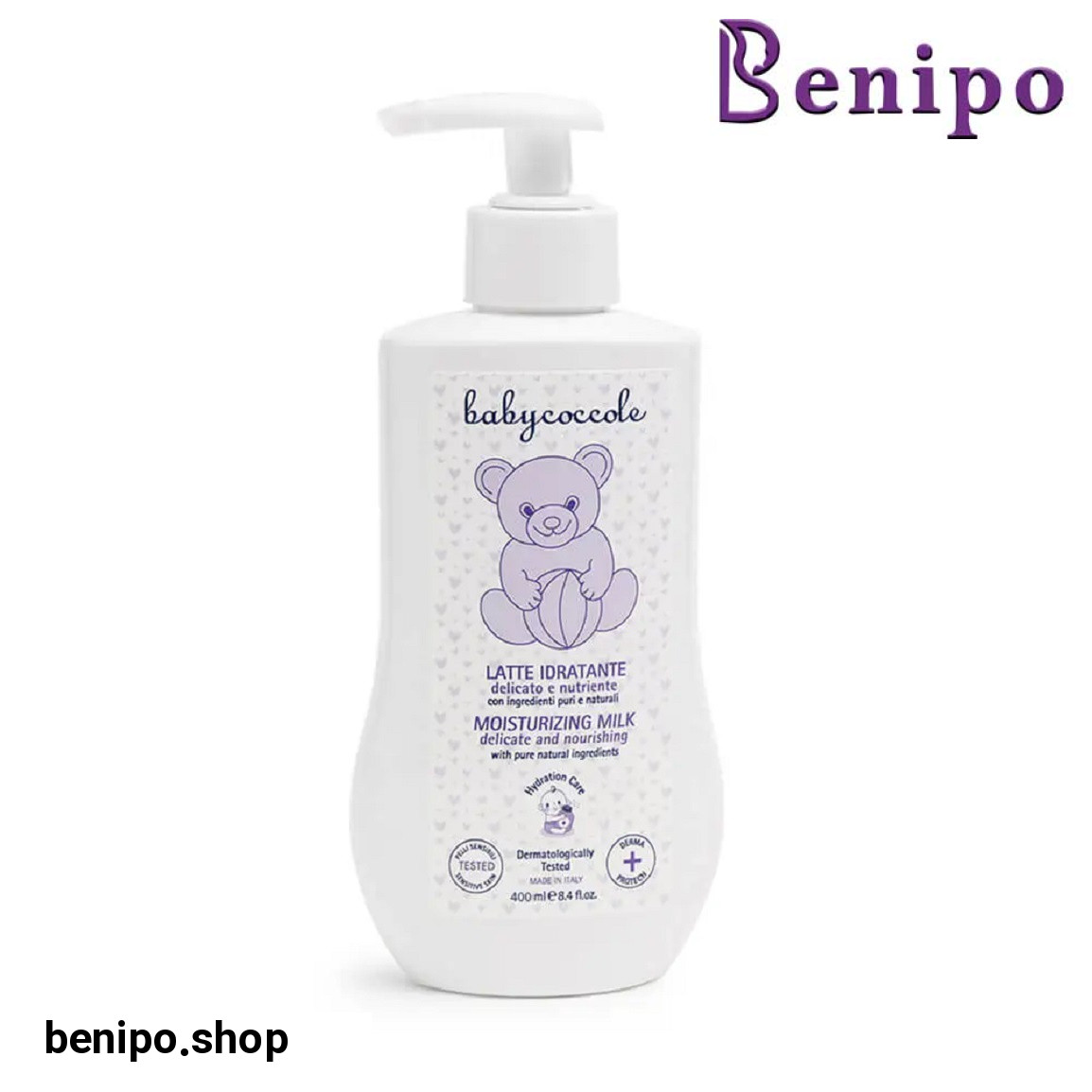 لوسیون بنفش مدل Latte Idratante حجم 400 میلی لیتر